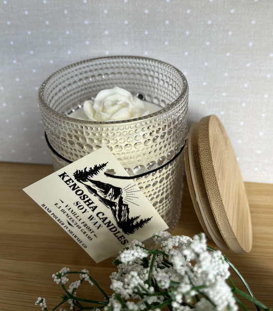 Hand-Poured Luxury Soy Candle-Vanilla Frost