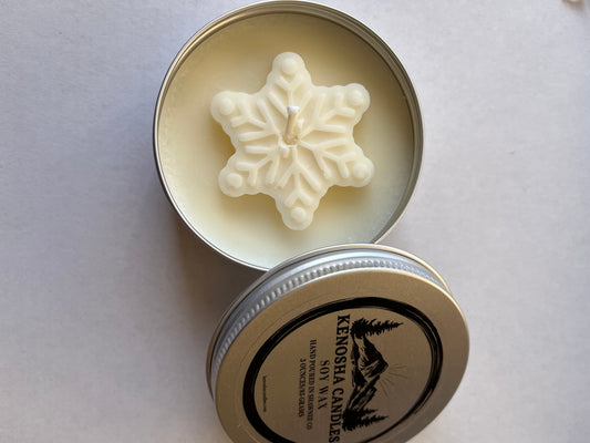 Hand Poured 3 Ounce Soy Candle Tin-Vanilla Frost