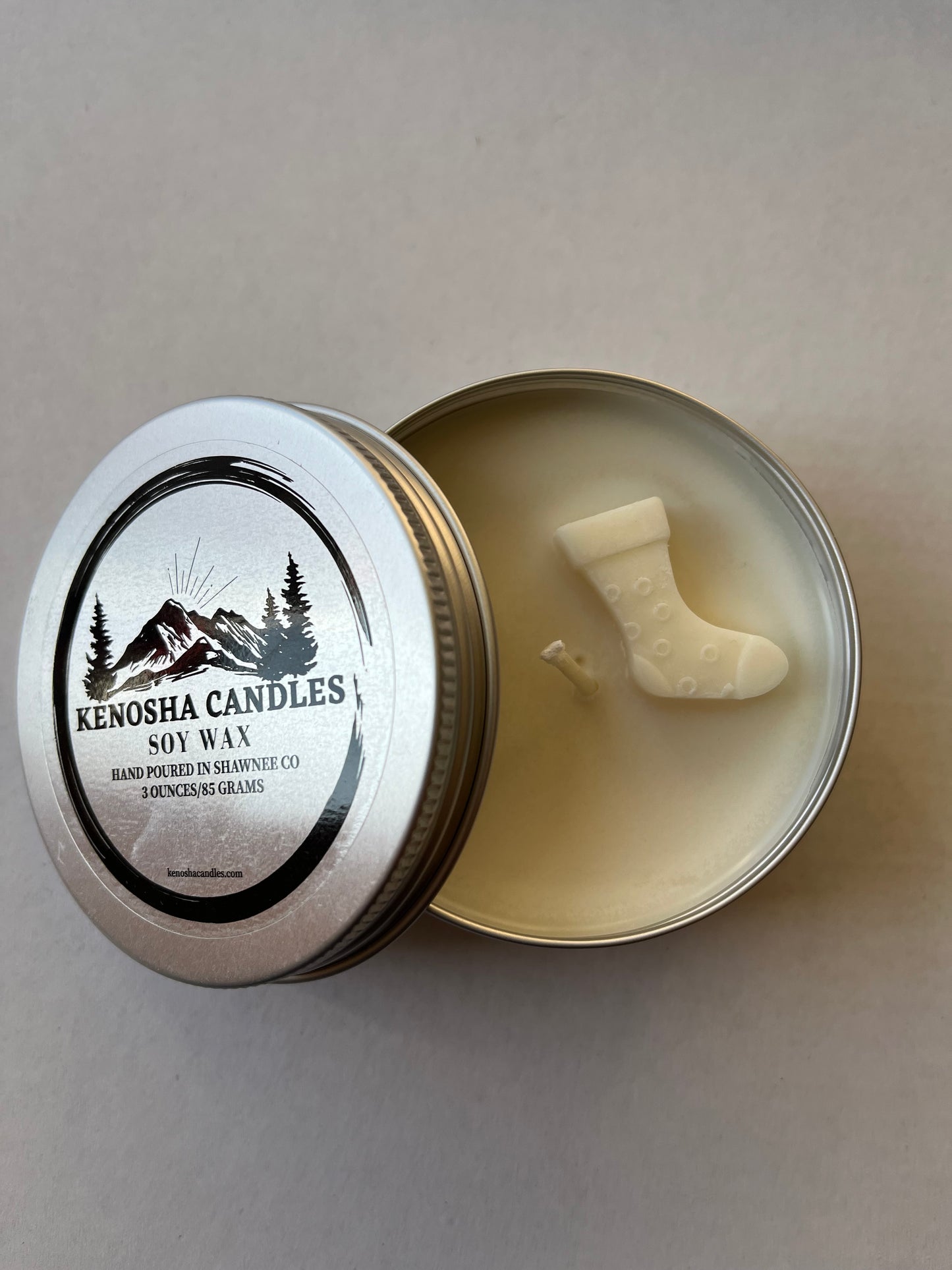 Limited Supply for Christmas-Hand Poured 3 Ounce Soy Candle Tin-Snowed In